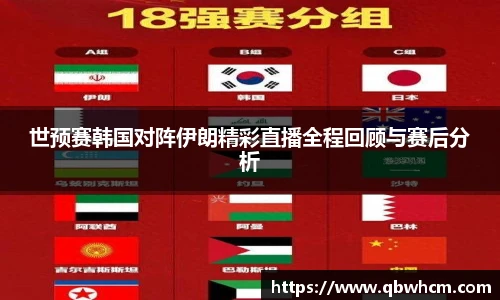 世预赛韩国对阵伊朗精彩直播全程回顾与赛后分析